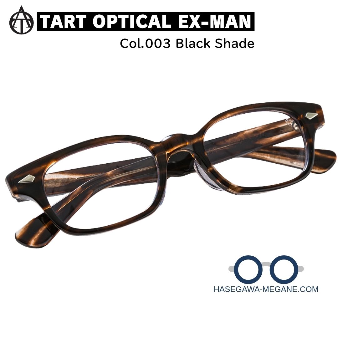 サングラス/メガネ TART OPTICAL EX-MAN  003 タートオプティカル EX-MAN 003ブラックシェード 正規取扱店メガネ通販
