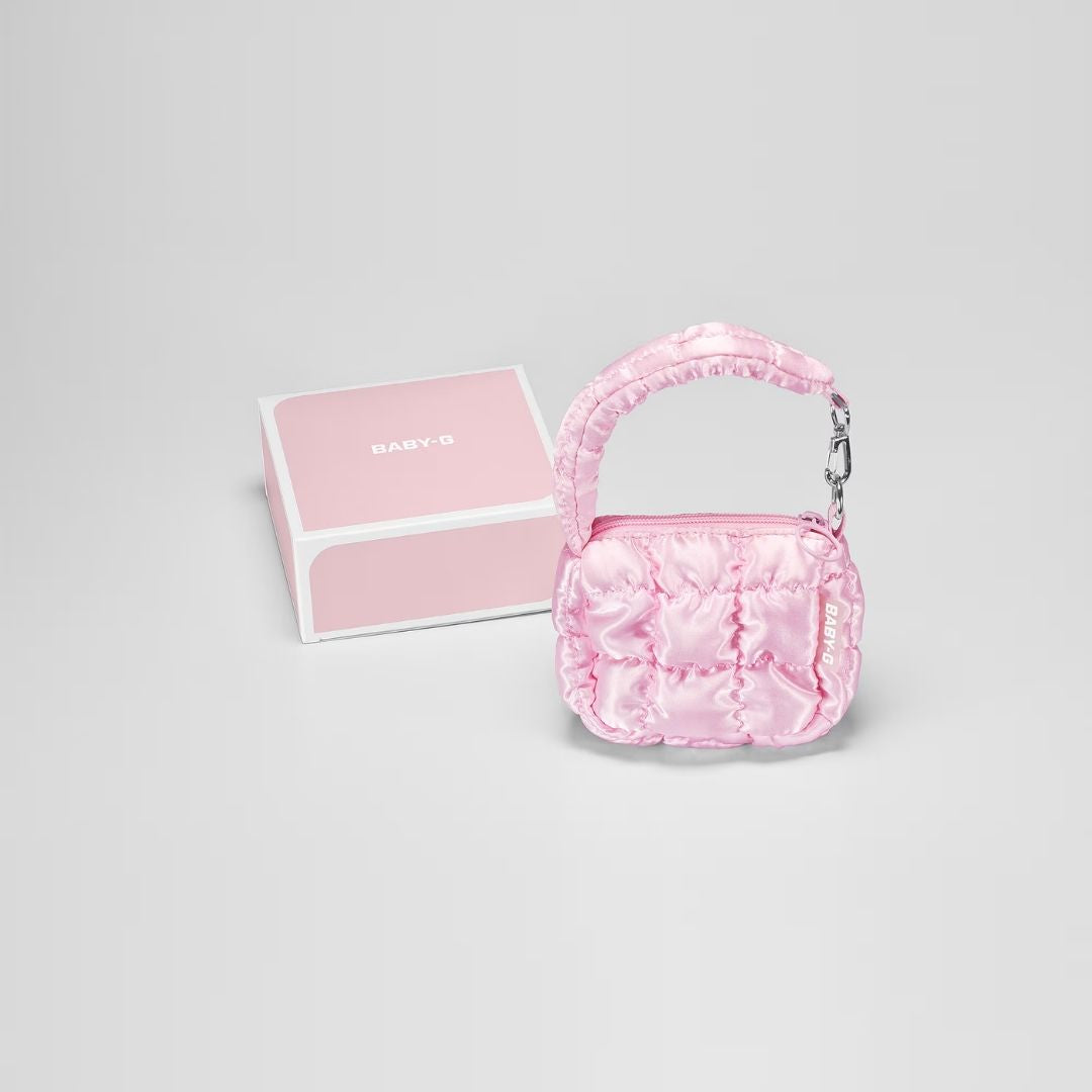 BABY-G BGD-5650SP-7CJR 付属のオリジナルピンクポーチとパッケージ