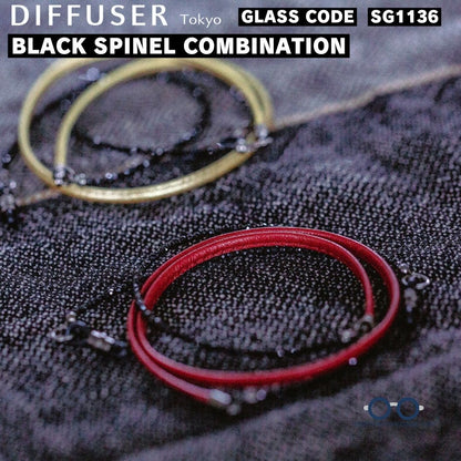 ブラックスピネル コンビネーション グラスコードSG1136 レッドとゴールド