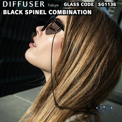 ブラックスピネル コンビネーション グラスコードSG1136 ディフューザー着用写真サイド