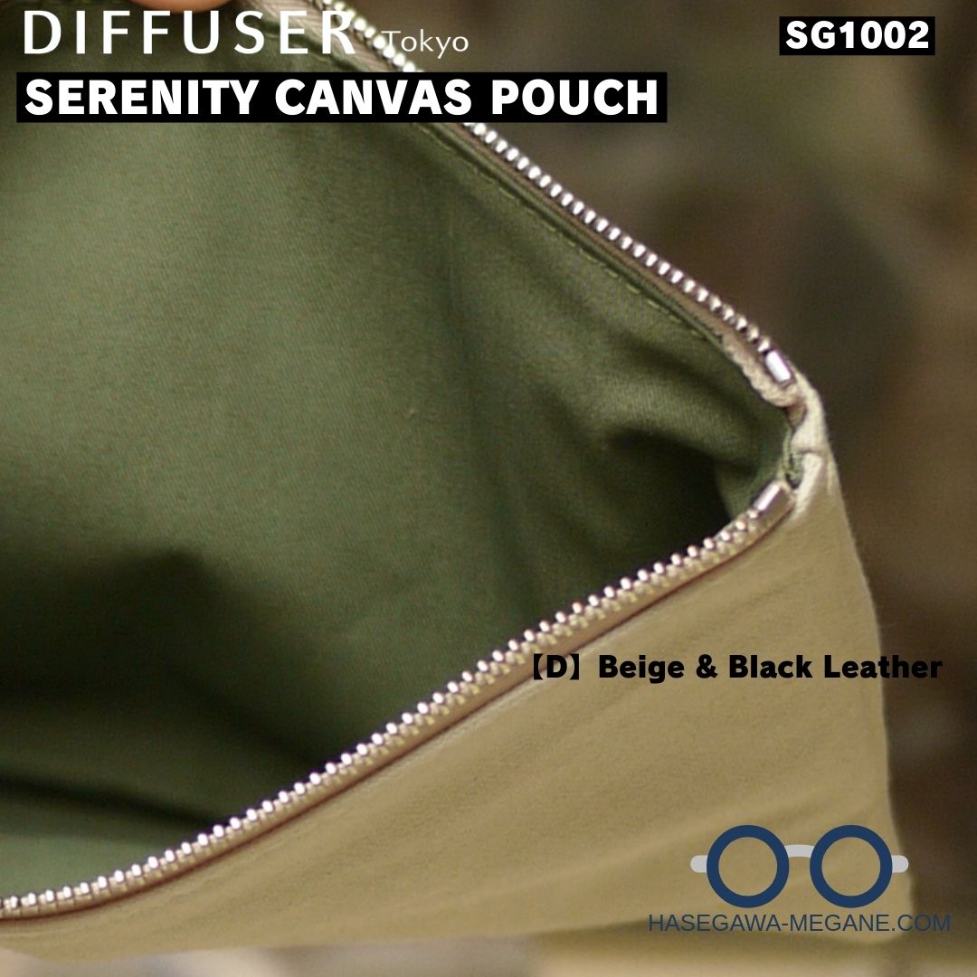 SG1002｜SERENITY キャンバスポーチ DIFFUSER 撥水の国産9号帆布を使用