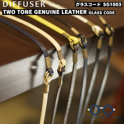TWO TONE GENUINE LEATHER GLASS CODE SG1003関節の拡大写真