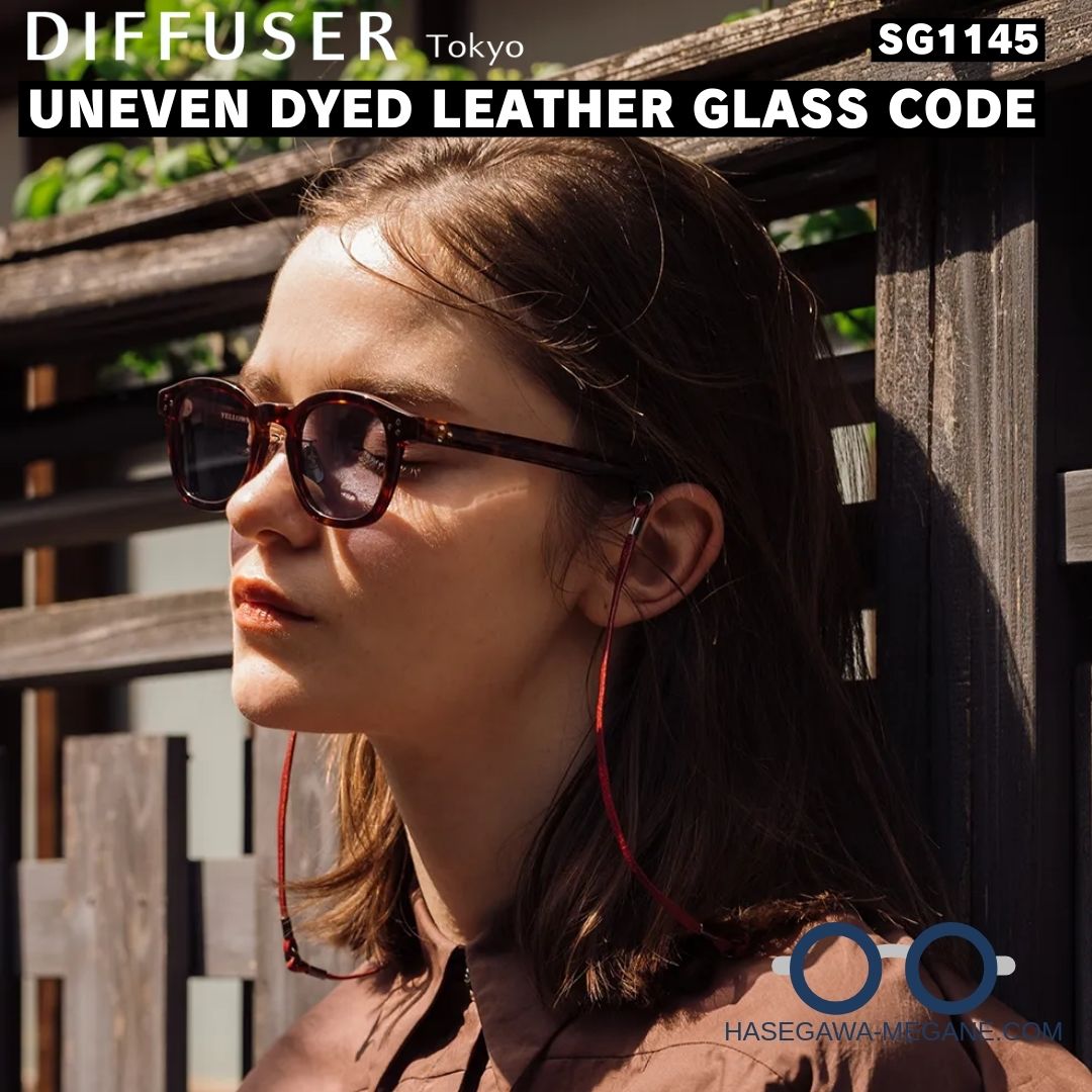 グラスコード着用写真 DIFFUSER SG1145 UNEVEN DYED LEATHER