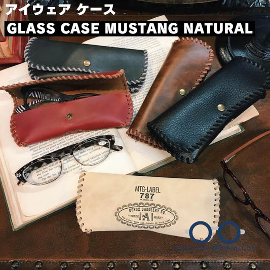 ダルトン グラス ケース マスタング｜馬具モチーフ レザー調 お洒落なメガネケース