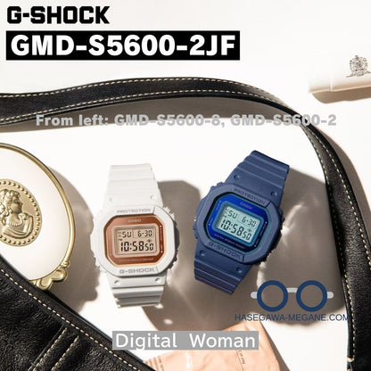 G-SHOCK GMD-S5600シリーズ バッグとのコーディネートイメージ GMD-S5600-8とGMD-S5600-2