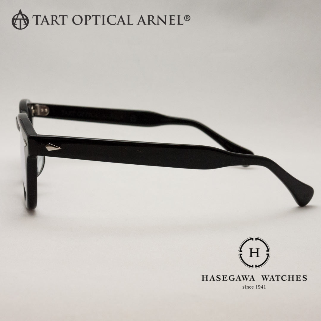 タートオプティカルアーネル テンプル部のダイヤモンド鋲の写真 ブラック