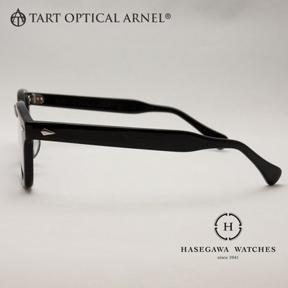 タートオプティカルアーネル テンプル部のダイヤモンド鋲の写真 ブラック