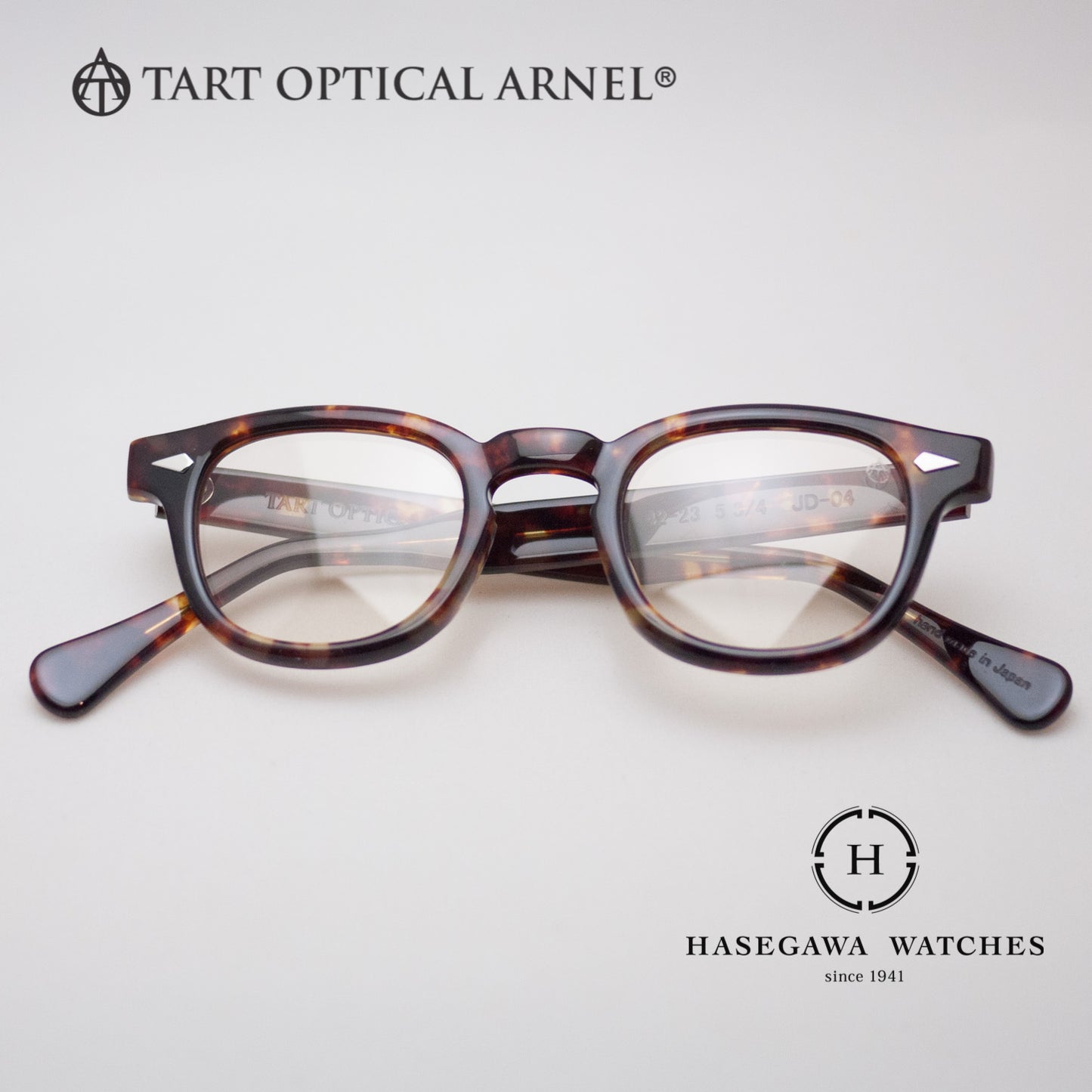 タートオプティカルアーネルJD-04 サイズ42小ぶり 強度近視 小顔に最適