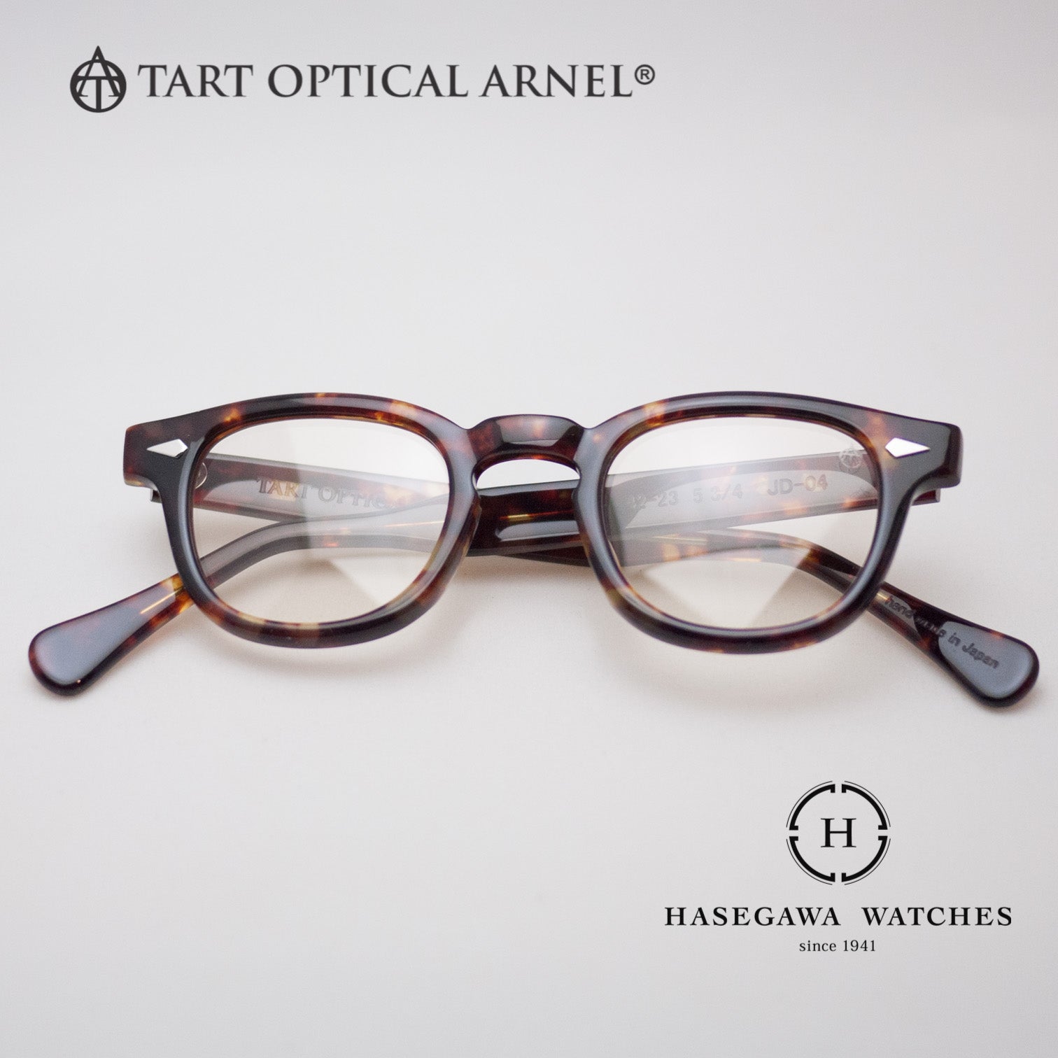 タートオプティカルアーネルJD-04 サイズ42小ぶり 強度近視 小顔に最適