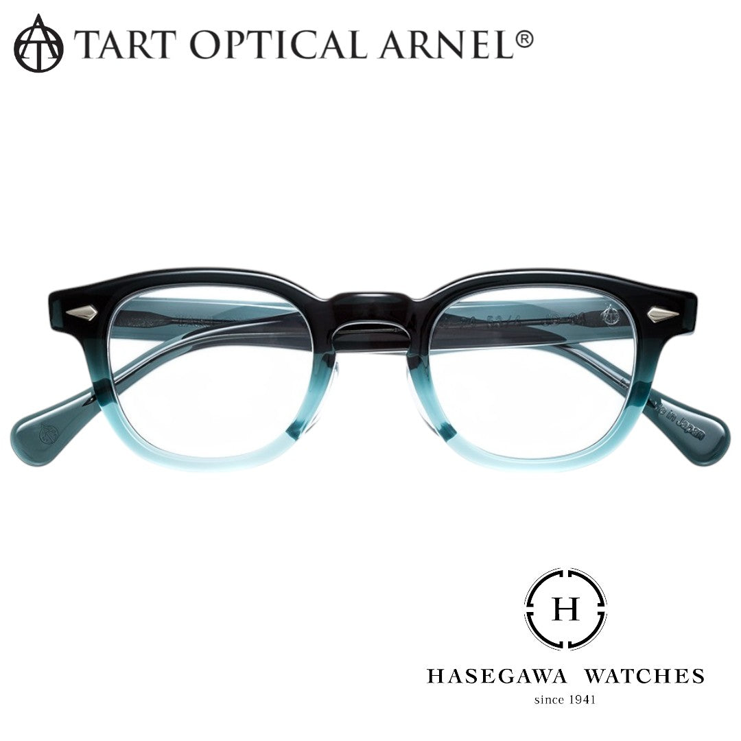タートオプティカルアーネル JD-04 ブルーブラック グリーン フロントからの写真