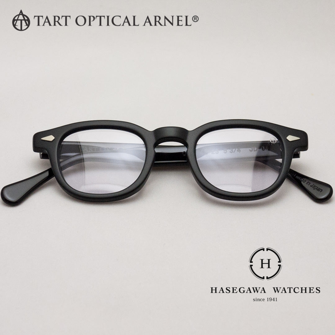 タートオプティカルアーネルJD-04 小ぶりサイズの正面フロント マットブラック