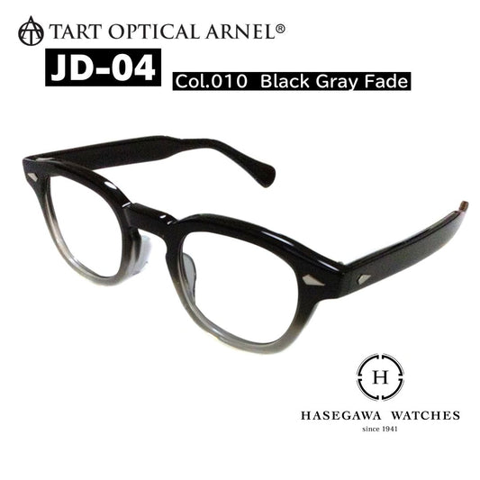 タートオプティカルアーネルJD-04 カラー010 ブラックグレー フェード 代表メガネ写真