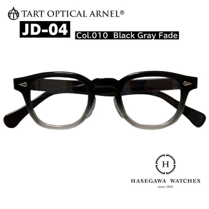 ジョニーデップ愛用復刻メガネ タートオプティカルアーネルJD-04 ブラックグレイ フェード