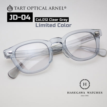 タートオプティカルアーネルJD-04限定色モデル クリアグレーの代表メガネ写真