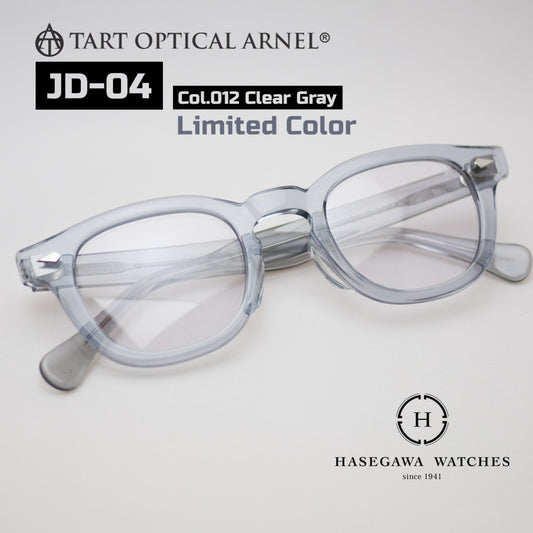 タートオプティカルアーネルJD-04限定色モデル クリアグレーの代表メガネ写真