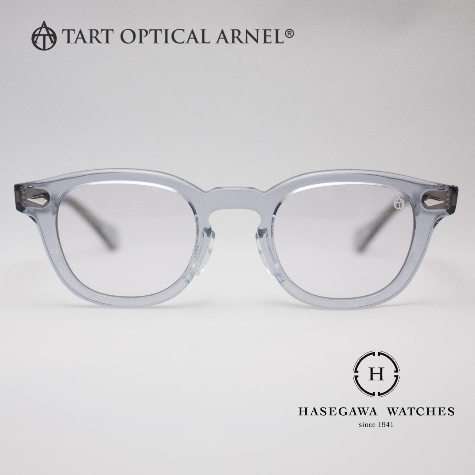 タートオプティカルアーネルJD-04 クリアグレー限定モデルの正面写真