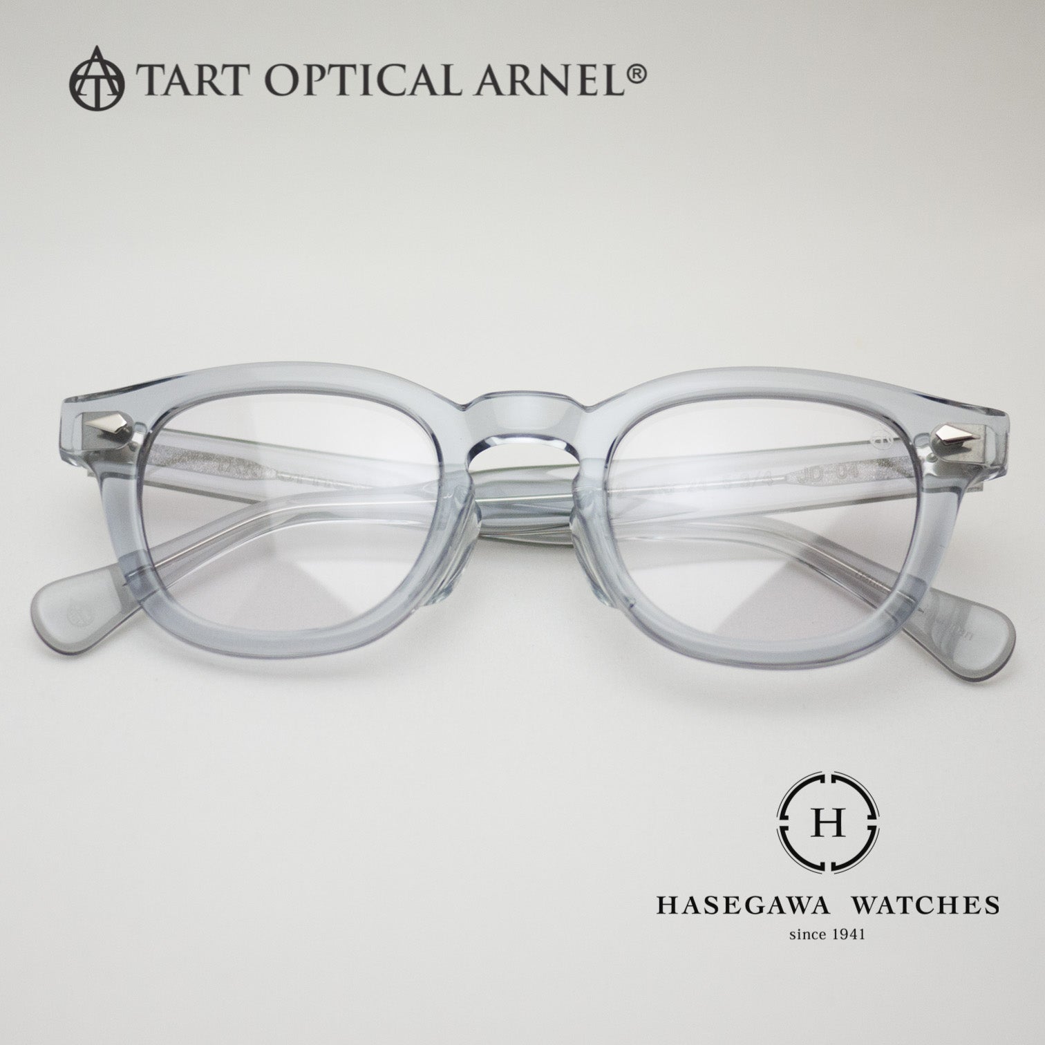 タートオプティカルアーネルJD-04 クリアグレーの正面写真