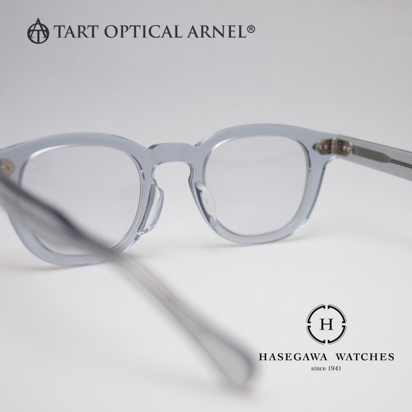 アジアンフィットのズレにくいノーズパッドと7枚蝶番が特徴的な鯖江産メガネ