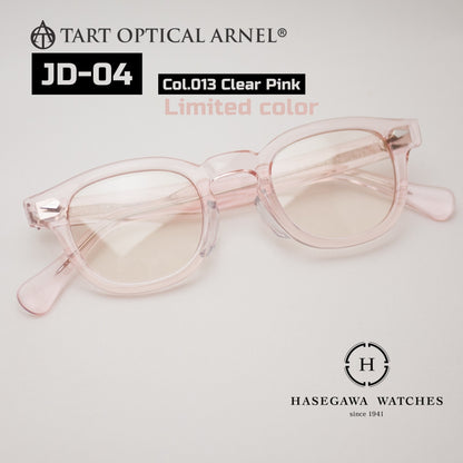 タートオプティカルアーネルJD-04 限定モデル クリアピンク代表メガネ写真
