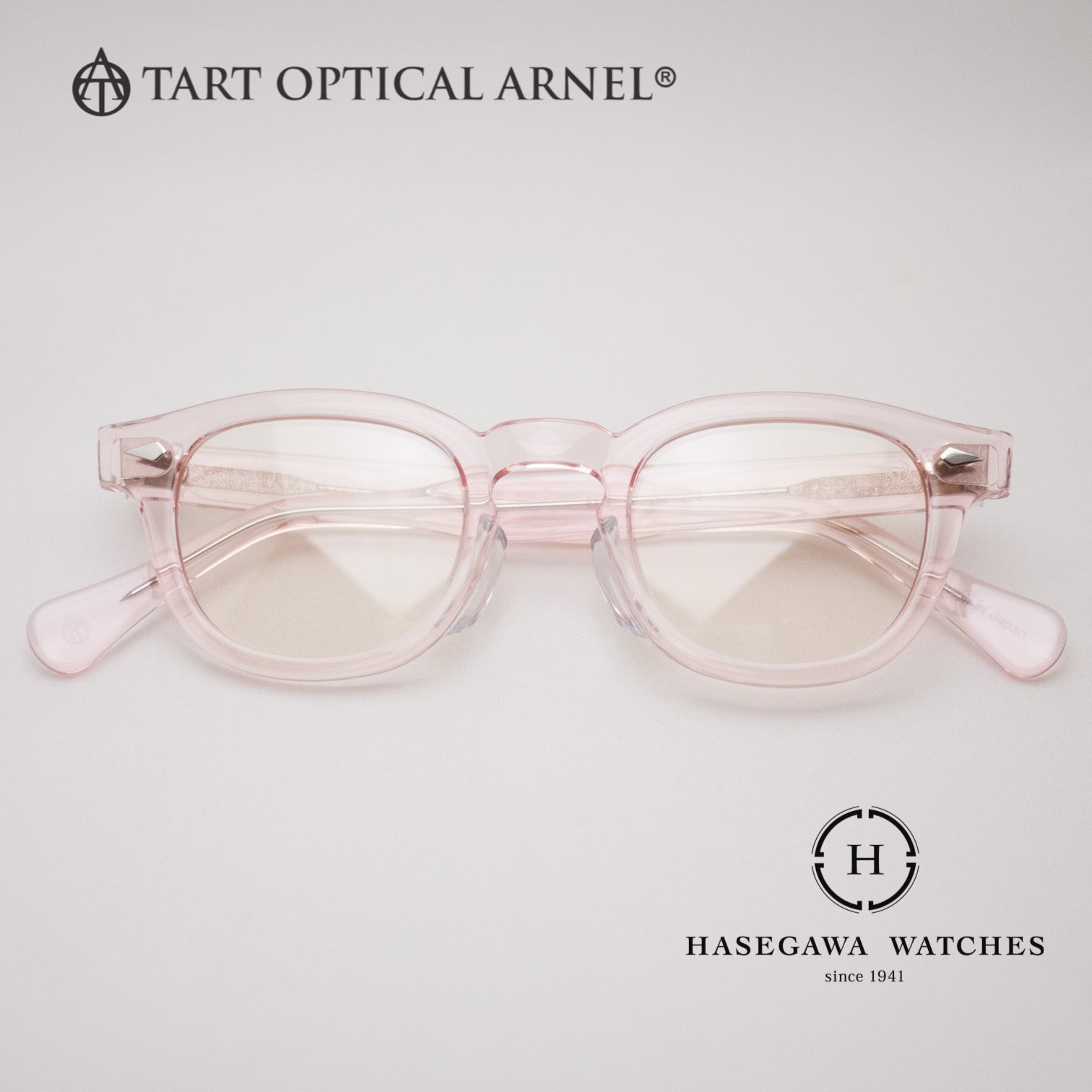 限定モデル クリアピンクの正面写真｜タートオプティカルアーネルJD-04