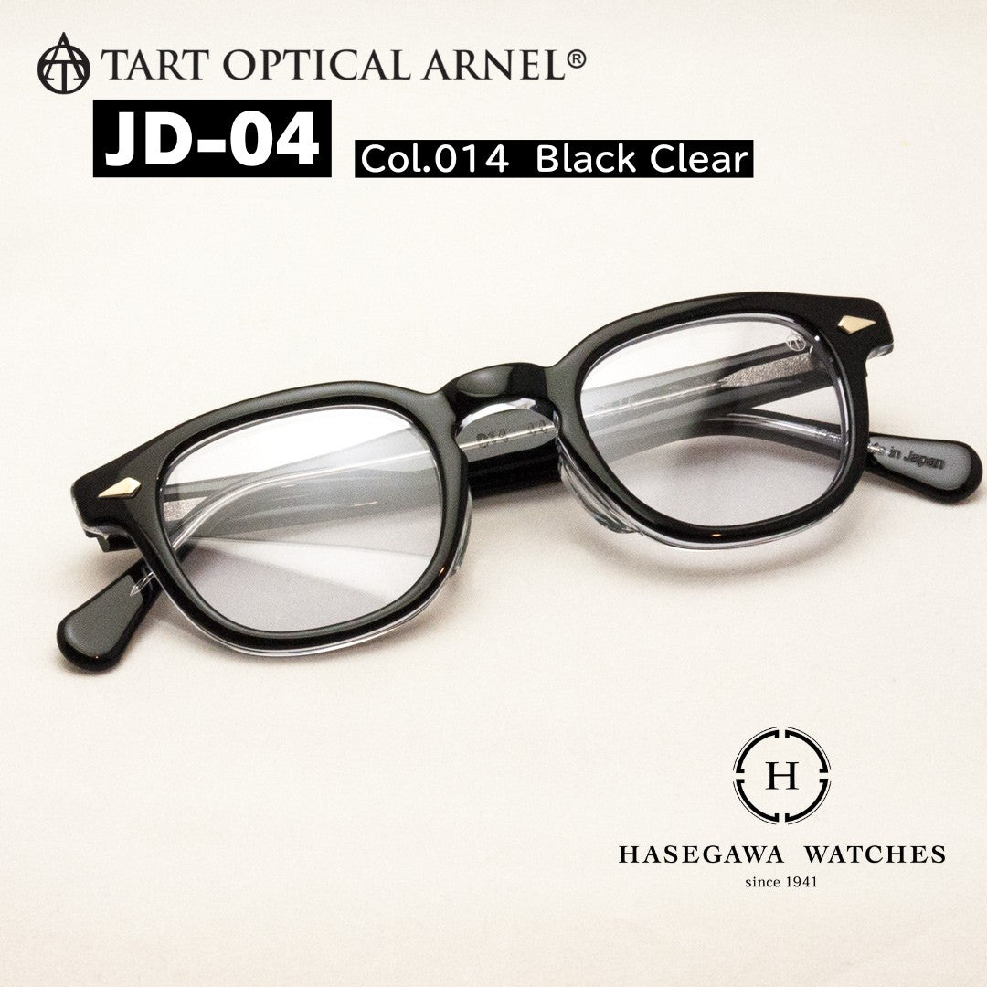 タートオプティカルアーネルJD-04ブラッククリア代表写真メガネサイズ44