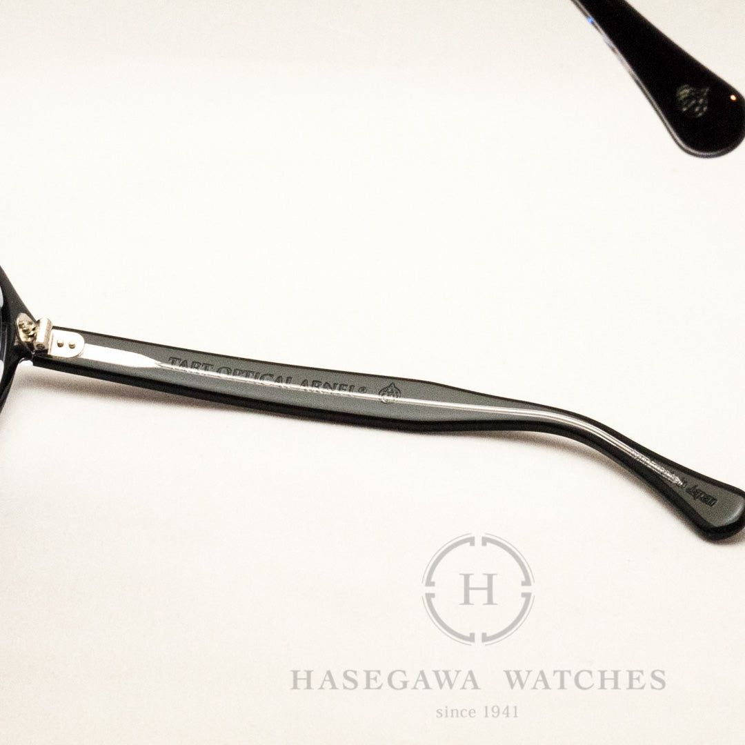 タートオプティカル アーネルJD-04 テンプル内側 ブランド名刻印とロゴ