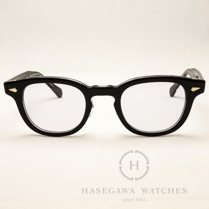 ウエリントン型メガネ正面写真 46サイズ タートオプティカルアーネル