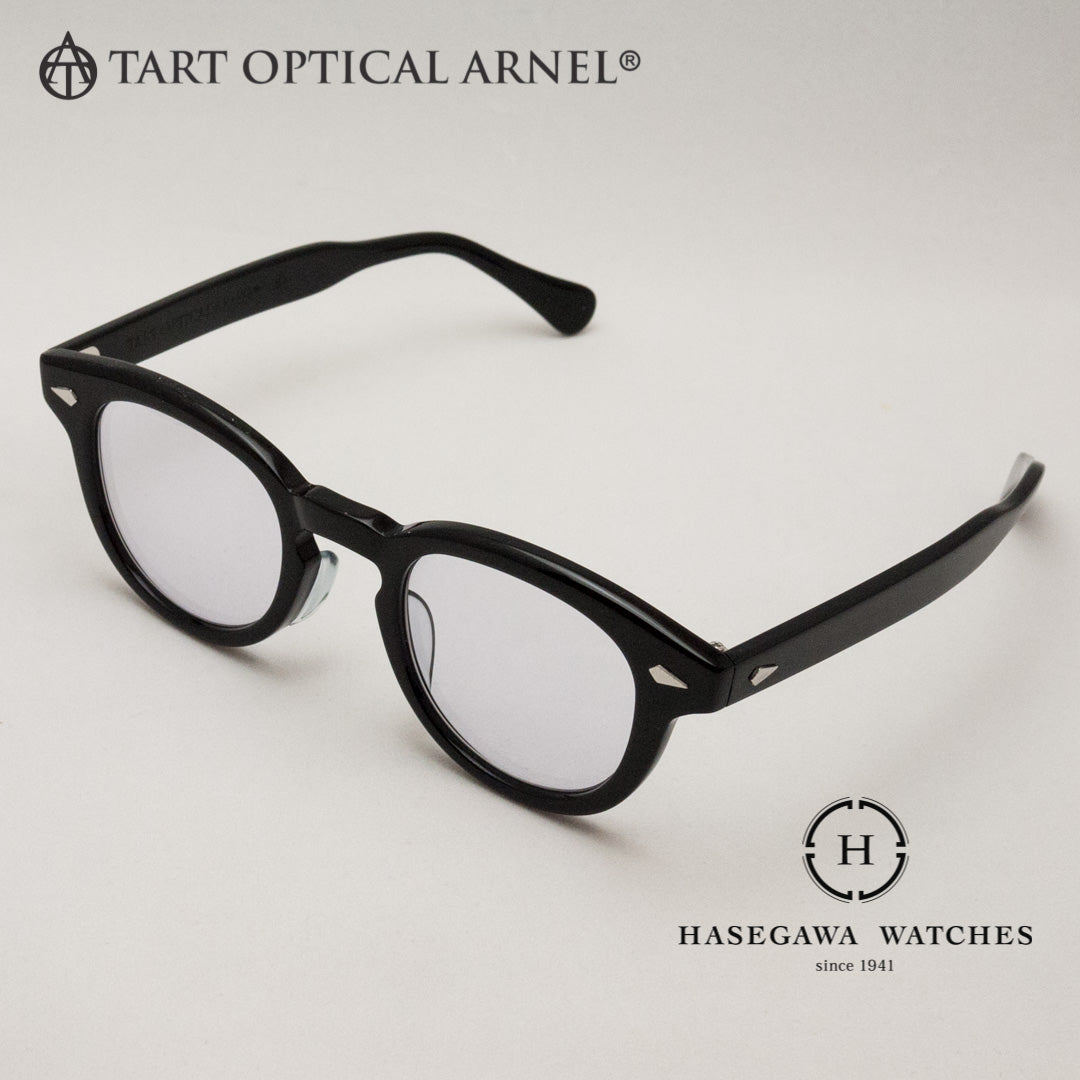 タートオプティカルアーネルJD-55斜め上アングル写真 セルロイド メガネ