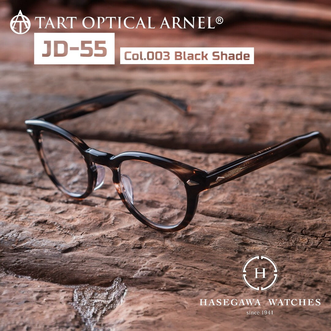 タートオプティカルアーネルJD-55 カラー003 ブラックシェード 代表メガネ写真