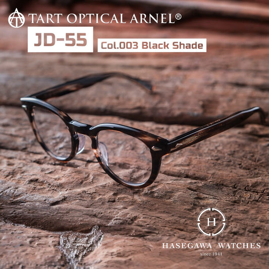 タートオプティカルアーネルJD-55 カラー003 ブラックシェード 代表メガネ写真
