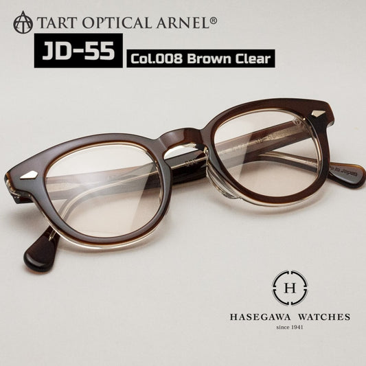 タートオプティカルアーネルJD-55 ブラウンクリア代表メガネ写真
