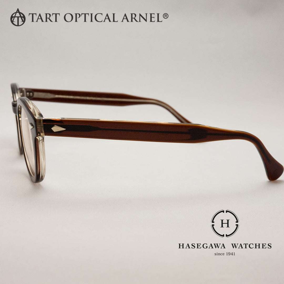 メガネ横テンプル部のダイヤモンド鋲 アーネルの特徴