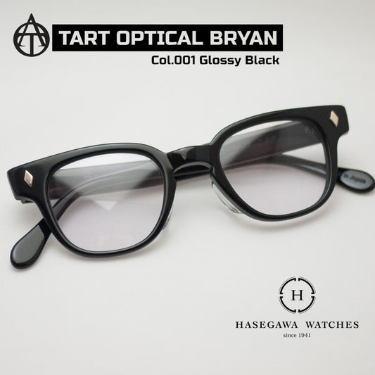 タートオプティカルブライアン グロッシーブラック代表メガネ写真