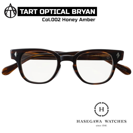 タートオプティカルブライアン カラー002ハニーアンバー 代表メガネ写真