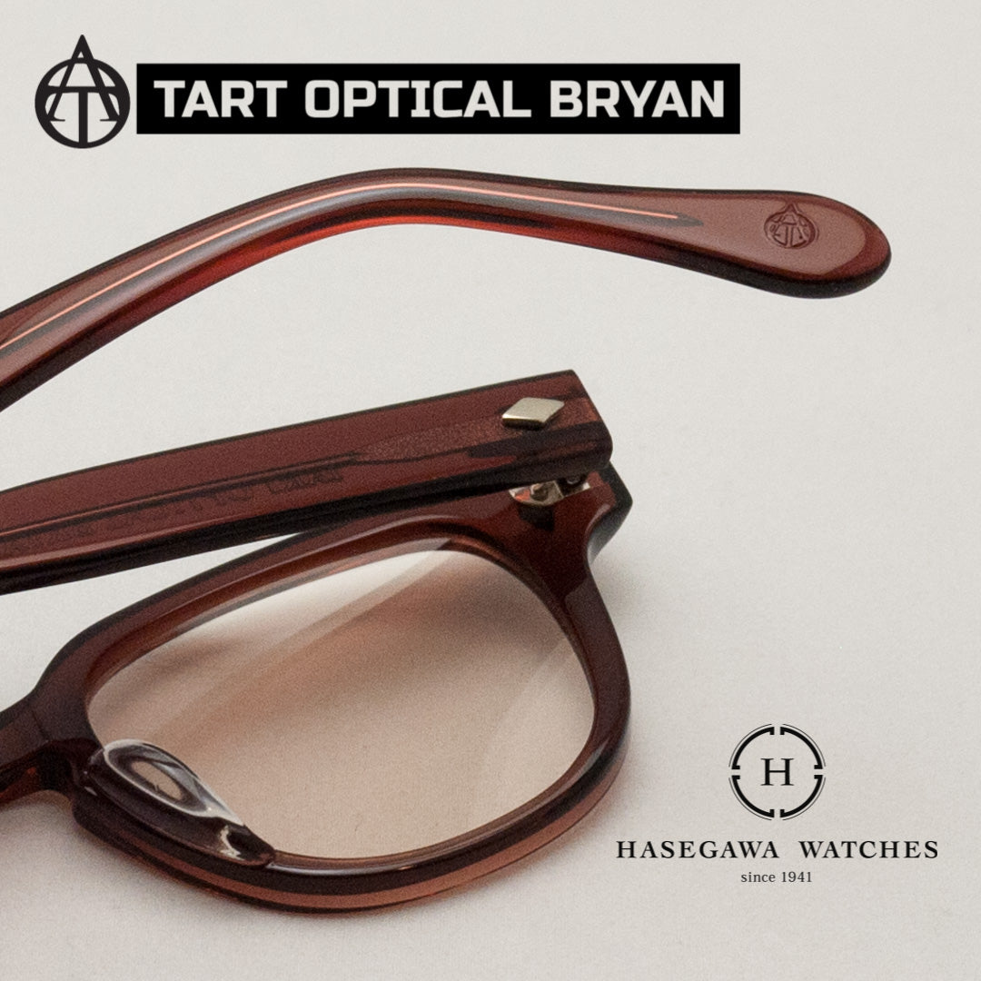 ブライアンのテンプル先にもタートオプティカルアーネルのロゴマーク