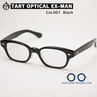タートオプティカル EX-MAN 001 ブラック セルロイド メガネ 正規取扱店 標準レンズ無料 サイズ48/50 1960年代モデル（日本製・鯖江産）