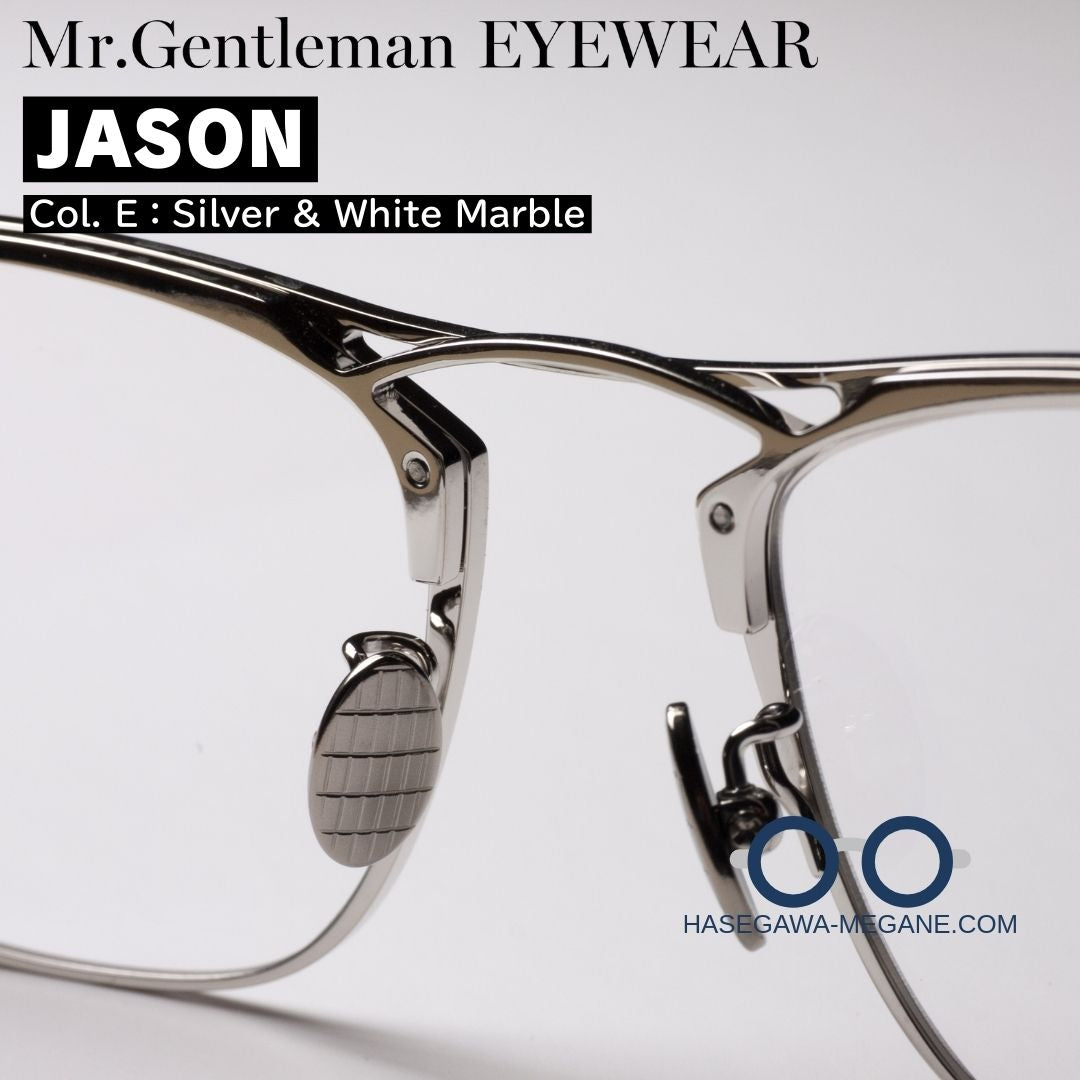 ミスタージェントルマン アイウェア ジェイソン シルバー オリジナル鼻パッド