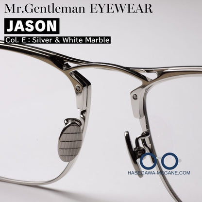 ミスタージェントルマン アイウェア ジェイソン シルバー オリジナル鼻パッド