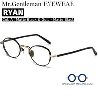 ミスタージェントルマン アイウェア RYAN(ライアン) A Matte Black&Gold-Matte Black 正規取扱店 標準レンズ無料