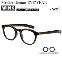 ミスタージェントルマン アイウェア WINK P Brown Cloud 正規取扱店 標準レンズ無料