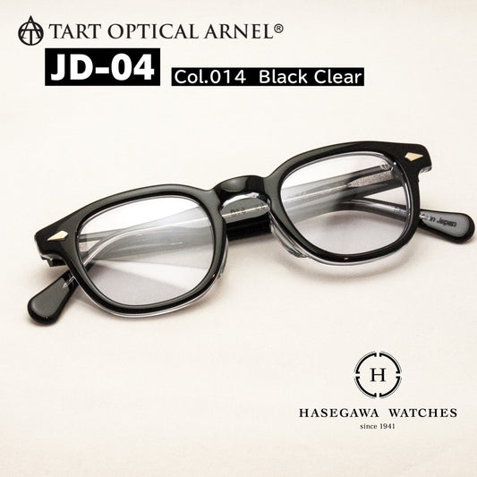 タートオプティカル アーネル JD-04 ブラッククリア 復刻メガネ ジョニーデップ愛用モデル